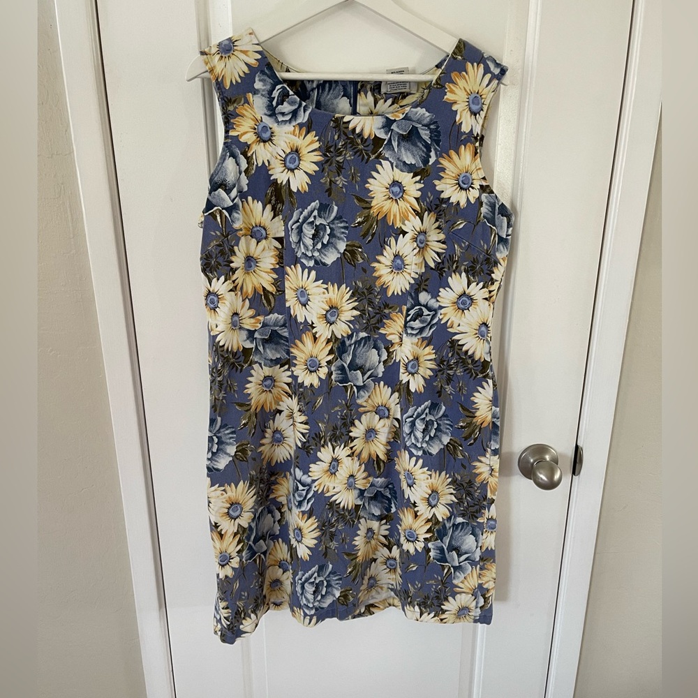 Vintage 90s sunflower floral dress